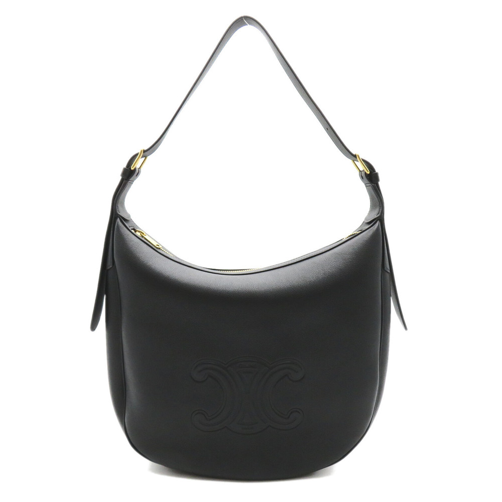Celine Heloise Cuir shoulder bag calf cowhide ladies black